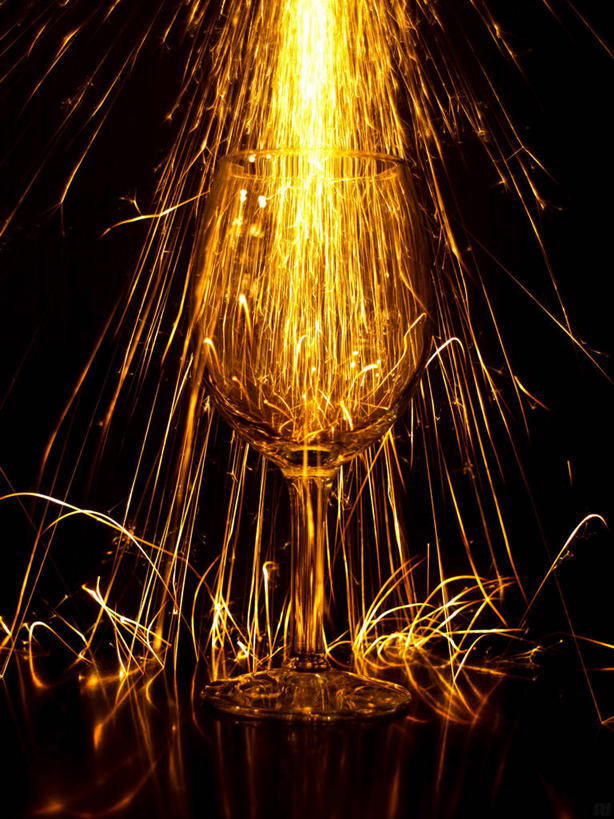 无人,竖图,特写,长时间曝光,美国,黑色背景,火花,热,一个,摄影,单个,照亮,葡萄酒杯,华盛顿州,想法,彩图,影棚拍摄