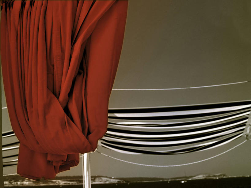 无人,横图,室外,特写,风,窗帘,西班牙,吊挂,悬挂,挂,黄昏,摄影,宁静,收集,伊比沙岛,彩图