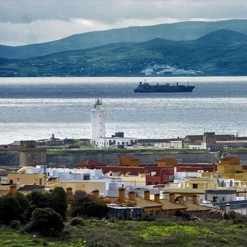无人,方图,室外,白天,山,建筑,船,西班牙,自然,运输,摄影,加的斯,直布罗陀海峡,彩图