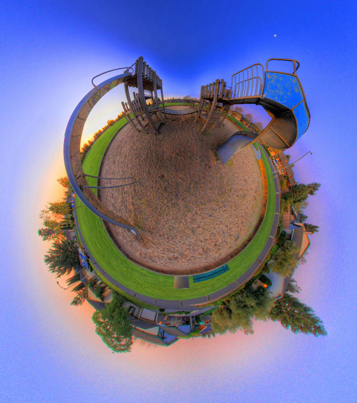 无人,公园,竖图,室外,游乐场,美国,树,黄昏,滑梯,摄影,加利福尼亚,万里无云,彩图