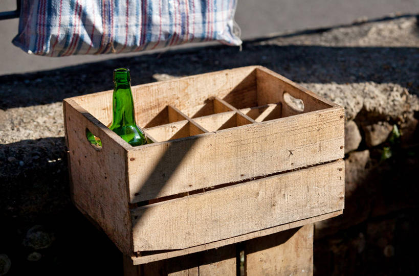 无人,横图,室外,白天,西班牙,木制,包,盒子,酒瓶,绿色,摄影,板条箱,彩图