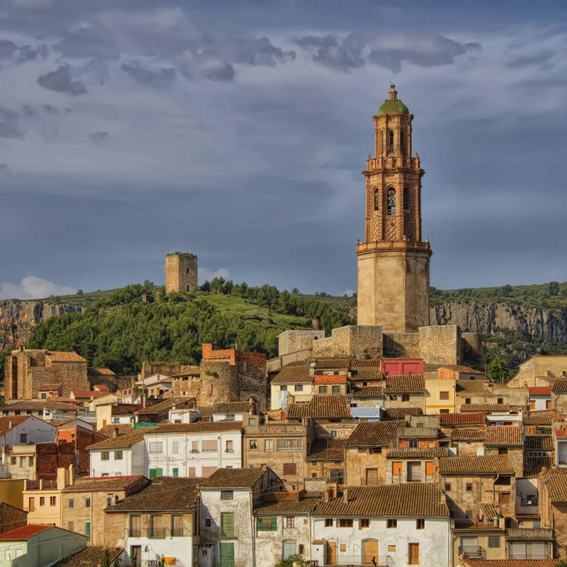 无人,方图,室外,白天,建筑,西班牙,欧洲,房屋,屋顶,乌云,城镇,塔,树,社区,摄影,南欧,首府,西班牙王国,瓦伦西亚,巴伦西亚,瓦伦西亚自治区,卡斯特利翁省,彩图,卡斯特利翁.德拉普拉纳