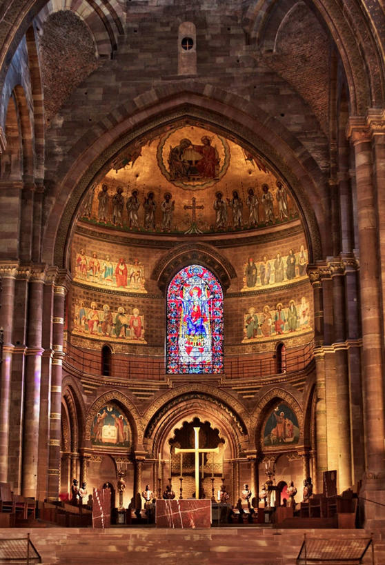 无人,竖图,室内,天花板,法国,欧洲,雕像,十字架,柱子,拱门,历史,壁画,摄影,基督教,阿尔萨斯,西欧,法兰西,祭坛,法国文化,法兰西共和国,法兰西第五共和国,斯特拉斯堡,彩色玻璃,灵性,阿尔萨斯大区,彩图,大教堂,下莱茵省,传统文化