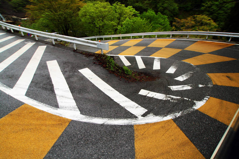 无人,栏杆,横图,室外,特写,白天,路,日本,亚洲,弯曲,路标,树,摄影,东亚,本州,枥木县,关东地方,本州岛,日本国,崎玉,崎玉县,彩图,日高市