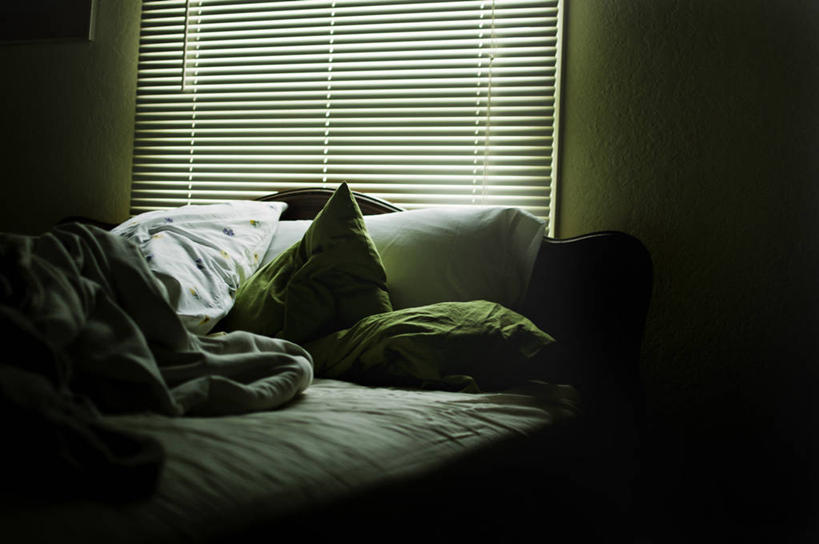 无人,横图,室内,白天,床,卧室,美国,毯子,光,枕头,百叶帘,摄影,宁静,彩图