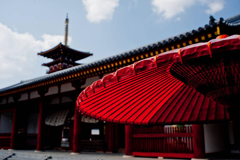 无人,横图,室外,特写,白天,建筑,奈良县,日本,亚洲,日本文化,遮阳伞,天空,摄影,佛教,宗教建筑,东亚,本州,本州岛,日本国,近畿地方,奈良,近畿,药师寺,彩图,联合国教科文组织