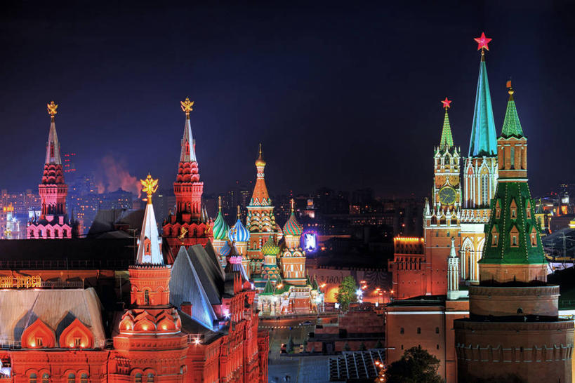 无人,横图,室外,夜晚,建筑,欧洲,俄罗斯,亚洲,尖顶,首都,历史,天空,摄影,宗教,宁静,照亮,基督教,红场,莫斯科,俄联邦,俄罗斯联邦,莫斯科州,五海之港,圣巴索大教堂,波克罗夫斯基教堂,圣巴索教堂,圣巴西利亚大教堂,莫斯科红场,圣巴西尔大教堂,彩图,大教堂,俄罗斯文化,柏拉仁诺教堂