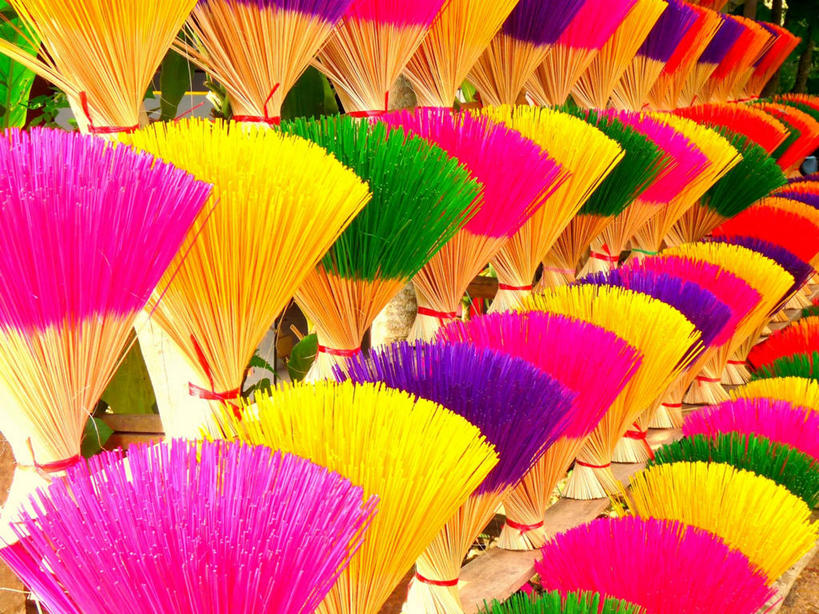 无人,横图,室外,白天,越南,一排,许多,丰富,整齐,市场,很多,捆,佛香,排列,零售,摄影,多样,队列,选择,彩图