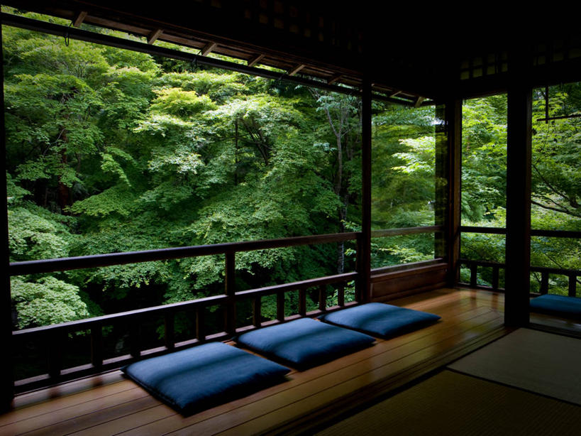 无人,横图,室内,白天,日本,日本文化,木制,树,摄影,宗教,京都府,软垫,京都市,彩图