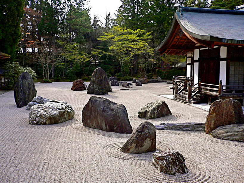 无人,栏杆,横图,室外,白天,石头,建筑,日本,日本文化,圆形,屋顶,历史,台阶,树,摄影,宗教,佛教,式样,岩石,彩图,高野山