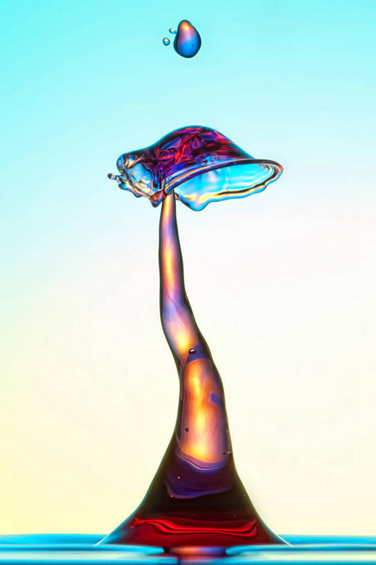 无人,竖图,特写,水,德国,溅,透明,水滴,水面,摄影,撞击,纯净,想法,彩图,影棚拍摄