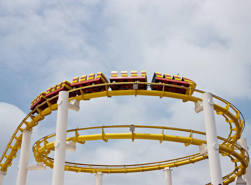 无人,横图,彩色,室外,白天,兴奋,美国,云,古典,刺激,过山车,天空,夏天,摄影,五颜六色,色彩斑斓,加利福尼亚,五彩缤纷,五彩斑斓,五光十色,彩图