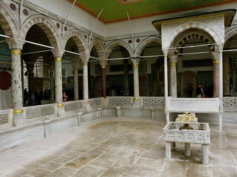 宫殿,横图,室外,白天,阳台,建筑,喷泉,欧洲,拱门,地标建筑,摄影,伊斯坦布尔,托普卡匹皇宫,彩图