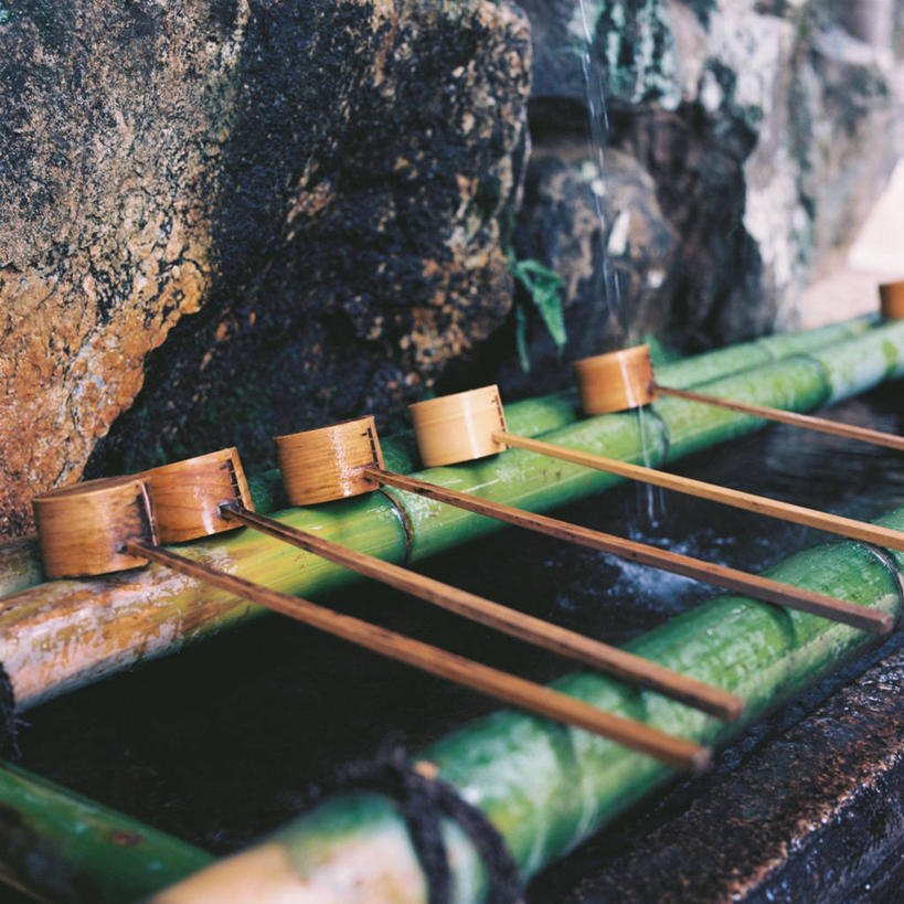 无人,方图,室外,白天,水,奈良县,日本,一排,竹制,日本文化,整齐,竹筒,排列,容器,摄影,宗教,储藏,竹制品,储存,队列,彩图,贮存