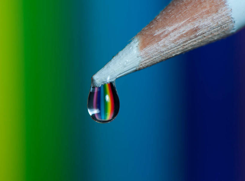 无人,横图,特写,水,加拿大,折射,水滴,白色,铅笔,摄影,简单,纯净,美术工艺,彩图