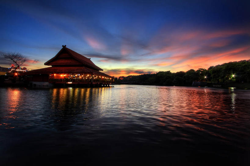 无人,横图,室外,湖,马来西亚,亚洲,反射,云,自然,黄昏,摄影,东南亚,宁静,照亮,首府,马来西亚联邦,赛蓝葛,莎阿南,雪兰莪,雪兰莪州,雪州,彩图