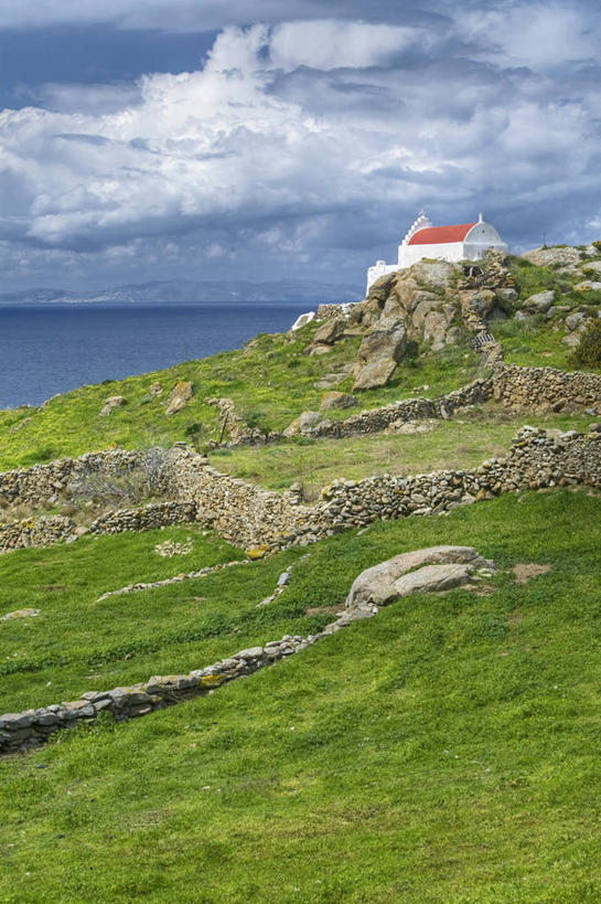 无人,竖图,室外,白天,海洋,美景,山,希腊,景观,云,草,天空,自然,地标建筑,景色,摄影,宁静,基克拉迪群岛,希腊文化,自然风光,米克诺斯岛,岩石,彩图