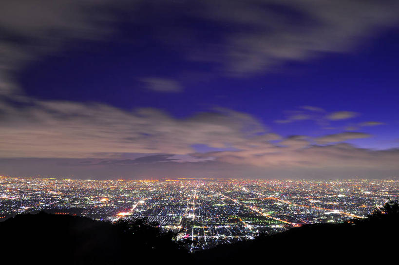 无人,横图,室外,夜晚,暴风雨,日本,日本文化,云,天气,天空,地标建筑,摄影,宁静,照亮,大阪府,彩图