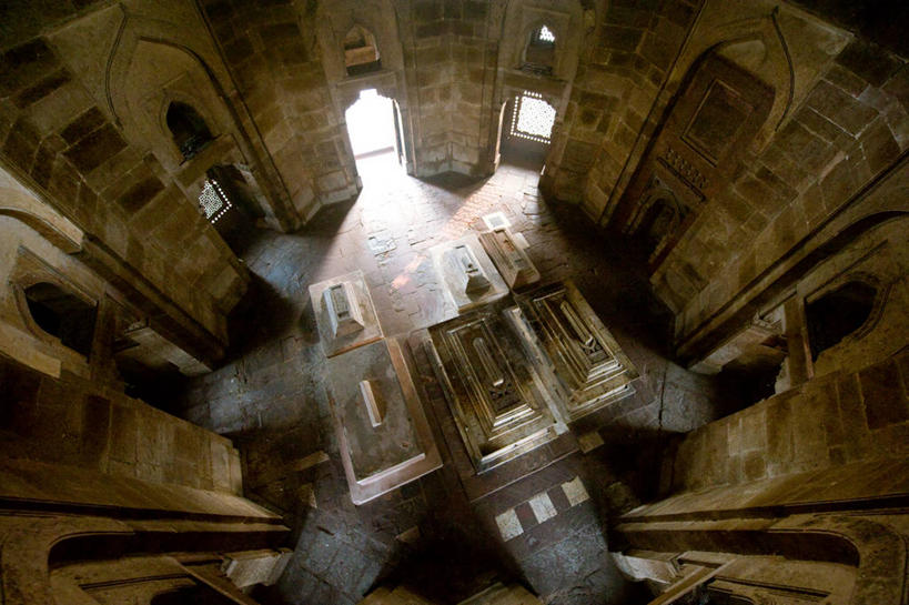 无人,横图,俯视,室内,白天,日光,印度,拱门,摄影,死亡,坟墓,记忆,结束,德里,彩图,高角度拍摄