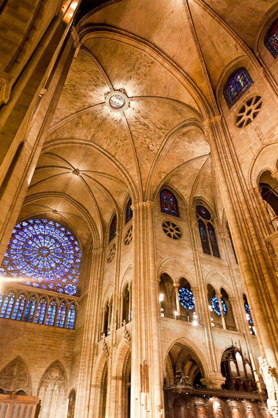 无人,竖图,室内,白天,仰视,法国,巴黎,巴黎圣母院,柱子,拱门,首都,历史,摄影,宗教,宁静,基督教,法国文化,法兰西岛大区,彩图,低角度拍摄,大教堂