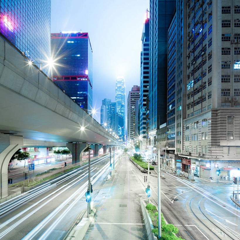 无人,方图,室外,长时间曝光,度假,美景,天际线,城市风光,城市,道路,建筑,街道,路,路灯,摩天大楼,公路,香港,景观,云,桥,交通,联系,娱乐,现代,黄昏,享受,休闲,景色,放松,摄影,迅速,照亮,发展,大笪地,马路,彩图