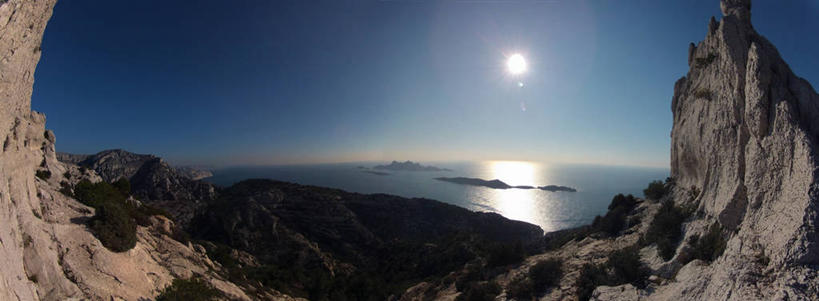 无人,横图,全景,室外,白天,马赛,海洋,美景,山,太阳,日光,法国,景观,水平线,蓝色,风景,天空,自然,景色,摄影,宁静,岩层,自然风光,卡西斯,岩石,彩图