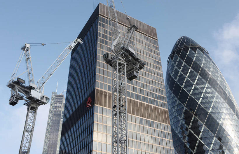 无人,横图,室外,白天,仰视,建筑业,城市,建筑,英国,云,塔,首都,伦敦城,天空,摄影,发展,瑞士再保险塔,彩图,低角度拍摄