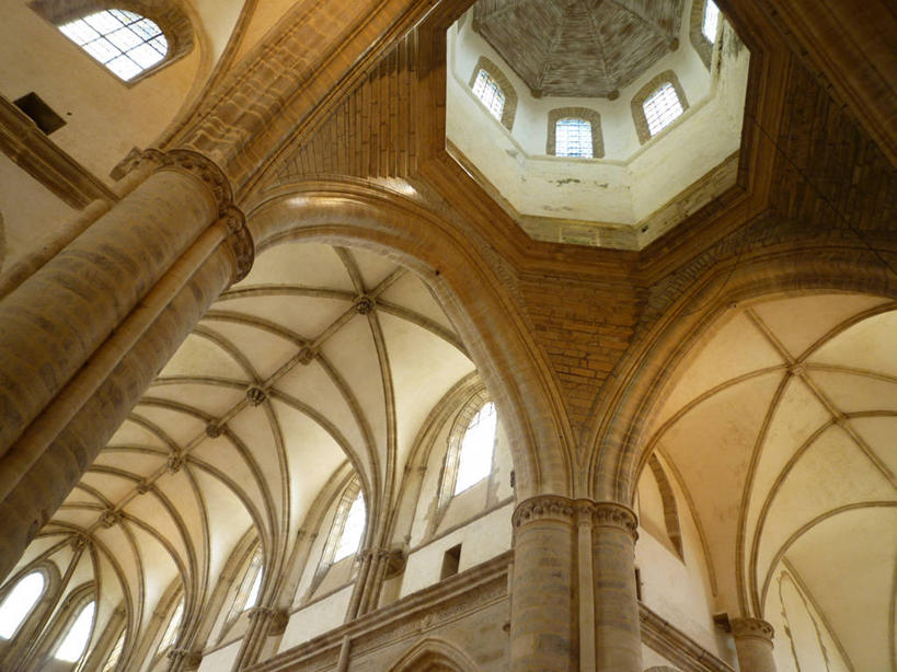 无人,教堂,横图,室内,白天,天花板,建筑,法国,拱门,摄影,宗教,基督教,法国文化,哥特式风格,诺曼底,彩图