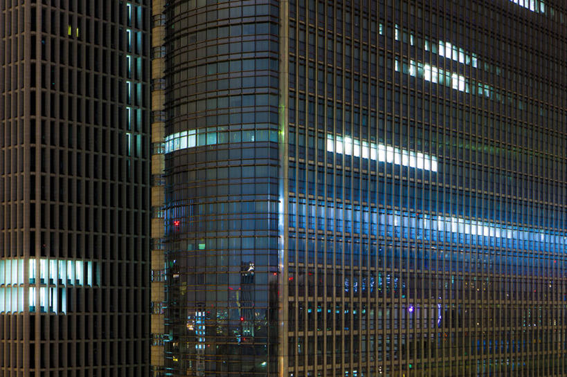 无人,横图,室外,夜晚,城市,建筑,日本,反射,现代,办公大楼,摄影,照亮,发展,大阪府,大阪市,彩图