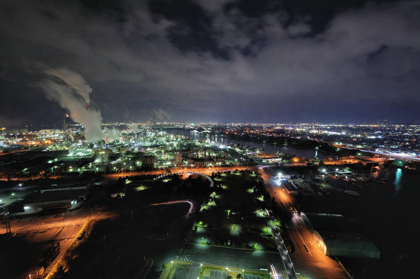 无人,横图,室外,夜晚,度假,美景,城市风光,城市,日本,日本文化,地平线,景观,辽阔,地面,娱乐,风景,享受,休闲,广阔,景色,放松,摄影,一望无际,照亮,延伸,三重县,天地相交,无边无际,一马平川,彩图