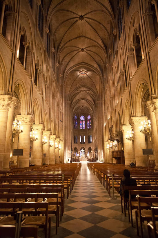 一个人,教堂,坐,竖图,室内,建筑,法国,巴黎,巴黎圣母院,长椅,拱门,首都,历史,摄影,宗教,照亮,基督教,宗教建筑,法国文化,彩图