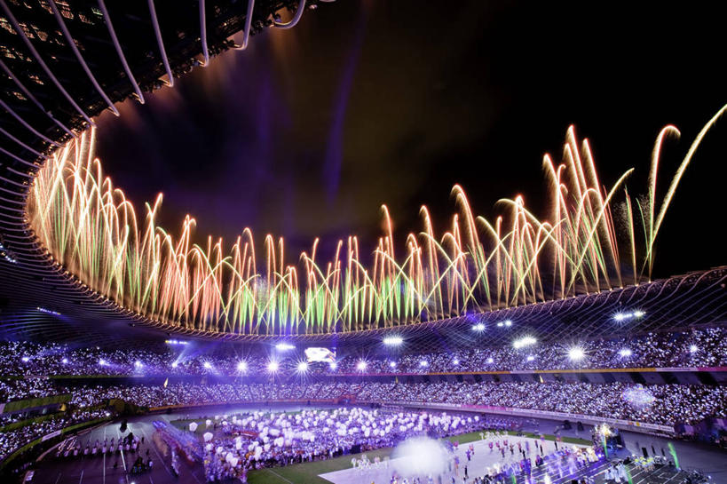 横图,室外,夜晚,长时间曝光,度假,运动,美景,城市风光,城市,台湾,庆祝,景观,许多人,娱乐,体育场,焰火,一群人,享受,休闲,景色,放松,摄影,照亮,高雄,彩图