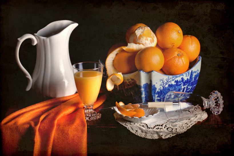 果汁,无人,横图,特写,静物,水果,纺织品,美国,黑色背景,饮食,碗,橙色,果盘,摄影,堆,清新,桔子汁,广口瓶,健康食物,威斯康星,玻璃杯,彩图,影棚拍摄