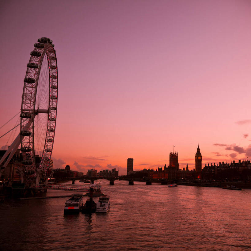无人,方图,室外,船,英国,首都,泰晤士河,天空,黄昏,地标建筑,运输,摄影,政府大楼,英国文化,大转轮,彩图