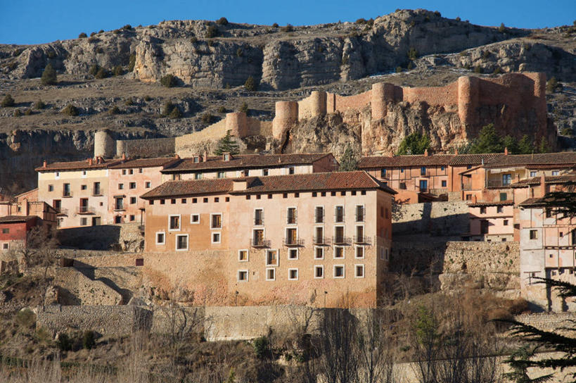 无人,横图,室外,白天,建筑,日光,西班牙,阴影,社区,摄影,万里无云,特鲁埃尔省,彩图