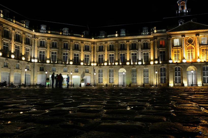 广场,横图,室外,夜晚,建筑,法国,欧洲,摄影,照亮,西欧,法兰西,市区,法兰西共和国,波尔多,阿基坦,法兰西第五共和国,亚魁当,阿基坦大区,彩图