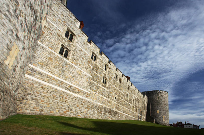 无人,横图,室外,白天,建筑,英国,城堡,云,历史,草,天空,摄影,英国文化,波克夏,温莎公爵城堡,彩图