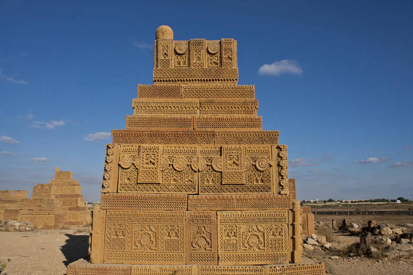 无人,横图,室外,白天,建筑,巴基斯坦,历史,废墟,天空,地标建筑,摄影,考古学,坟墓,记忆,卡拉奇,彩图