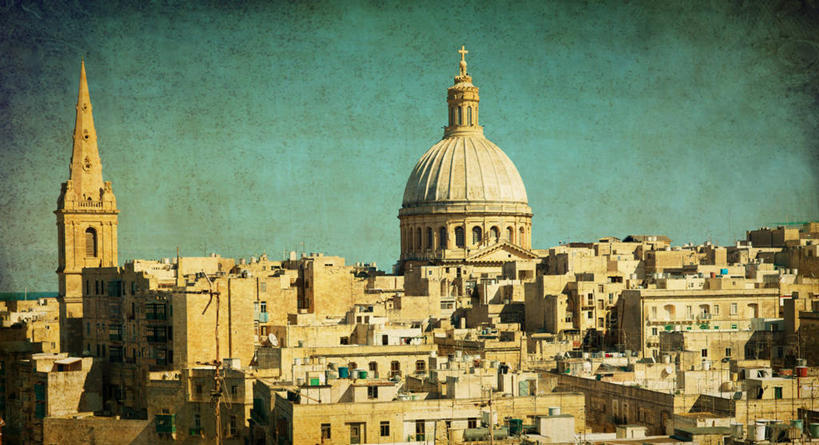无人,横图,室外,白天,度假,美景,城市风光,城市,建筑,马耳他,纹路,纹理,景观,首都,娱乐,天空,享受,休闲,景色,放松,摄影,宗教,基督教,瓦莱塔,圆顶建筑,肌理,彩图,大教堂,传统文化
