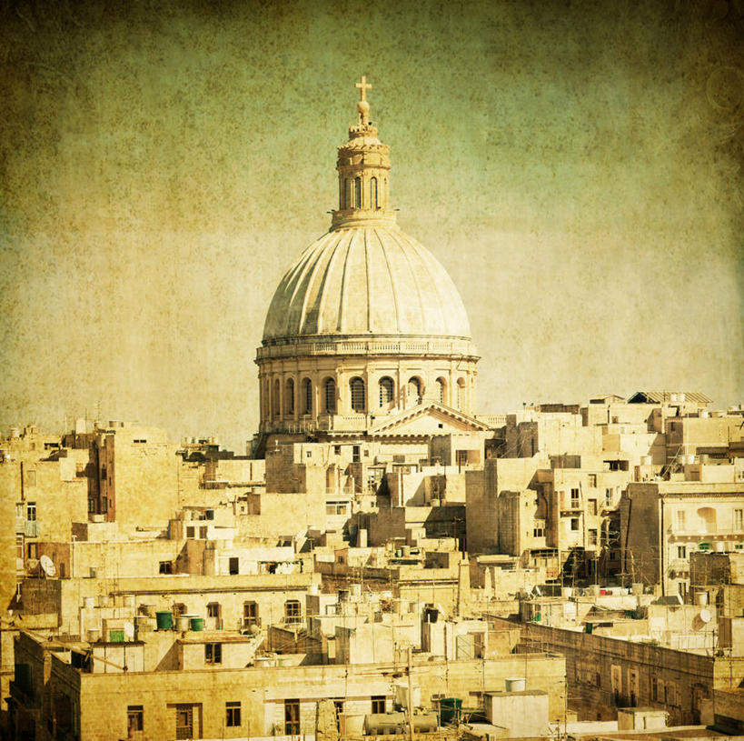 无人,横图,室外,白天,城市,建筑,马耳他,纹路,纹理,首都,社区,摄影,瓦莱塔,圆顶建筑,肌理,彩图