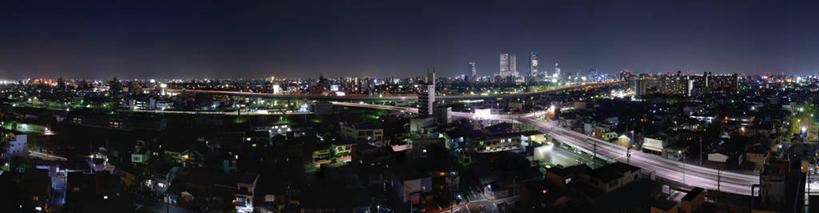 无人,横图,全景,室外,夜晚,城市,车站,爱知县,名古屋,日本,日本文化,地标建筑,摄影,照亮,万里无云,彩图