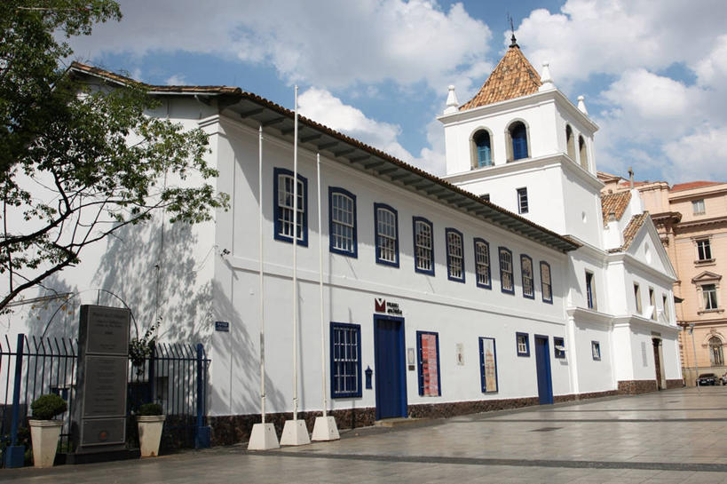 无人,博物馆,横图,室外,白天,建筑,日光,巴西,阴影,完整,正方形,庭院,云,历史,树,天空,摄影,市区,圣保罗州,彩图,大学