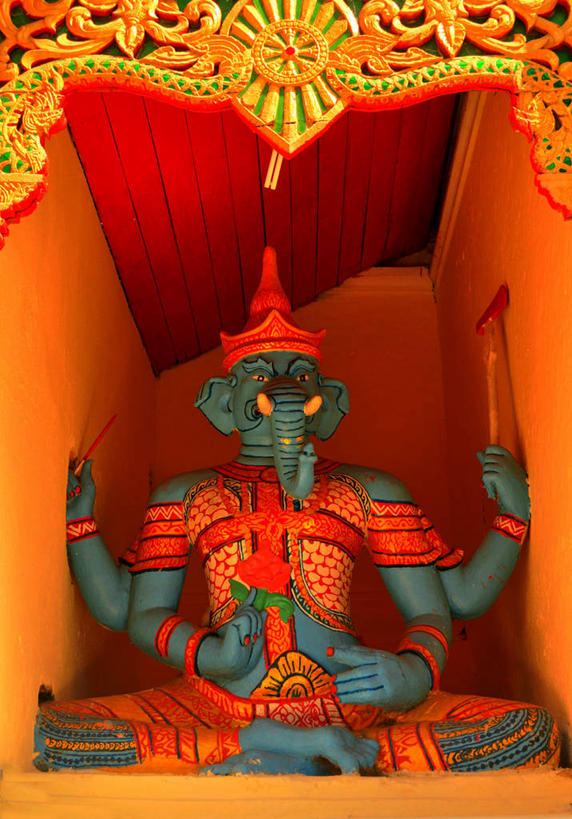 无人,竖图,室内,泰国,雕像,摄影,宗教,佛教,宗教建筑,泰国文化,清迈省,彩图,神