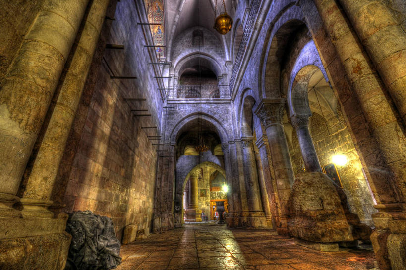 无人,教堂,横图,室外,白天,仰视,建筑,巴勒斯坦,以色列,亚洲,柱子,拱门,古城,光亮,首都,宏伟,历史,数码合成,摄影,宗教,照亮,中东,基督教,西亚,哥特式风格,圣墓教堂,圣墓大教堂,巴勒斯坦国,耶路撒冷,复活大堂,低角度拍摄,旅行,耶路撒冷旧城