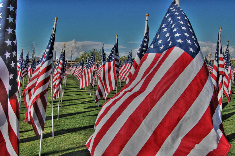 无人,横图,室外,白天,骄傲,旗帜,美国,许多,阴影,丰富,符号,田地,很多,天空,美国国旗,摄影,亚利桑那,恢复,爱国主义