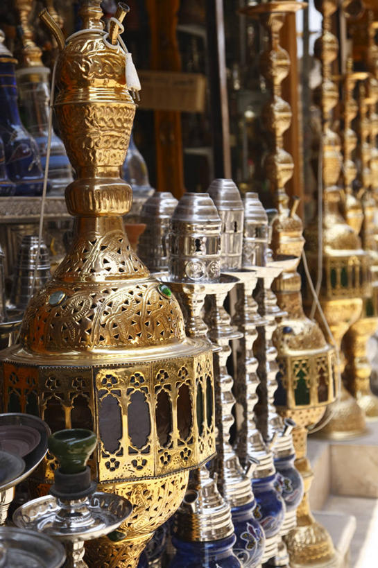 无人,竖图,室外,白天,埃及,开罗,许多,丰富,光线,商品,光芒,首都,很多,古典,纪念品,摄影,烟斗,古董,中东,北非,水烟袋,传统文化