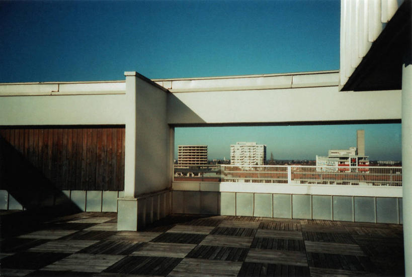 无人,横图,室外,白天,阳台,建筑,德国,屋顶,慕尼黑,天空,摄影,中欧,万里无云,上巴伐利亚,月