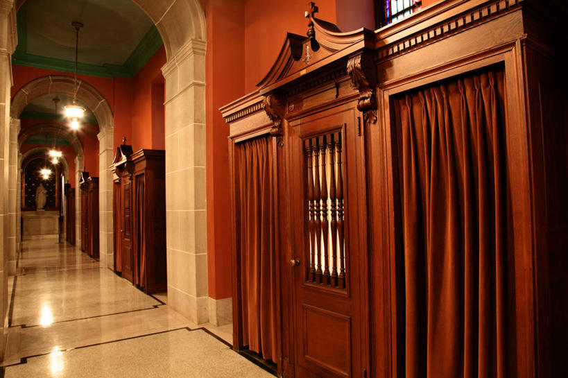 无人,横图,室内,美国,反射,光亮,历史,摄影,宗教,电灯,照亮,照明设备,忏悔室,灵性