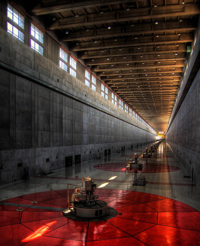 无人,竖图,室内,技术,窗户,天花板,一排,整齐,反射,发电机,光,地面,排列,发电站,南美,摄影,能源,队列,替代能源,水电站,水力发电