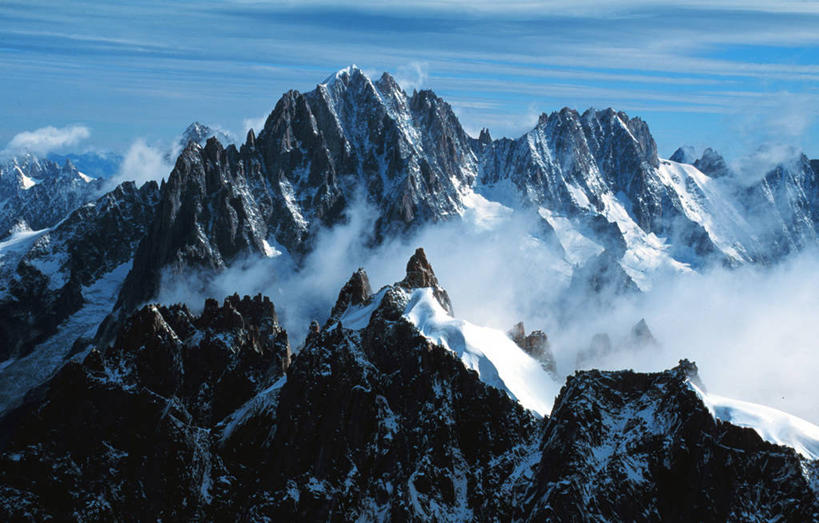 无人,横图,室外,白天,美景,山,山脉,雪,法国,景观,山顶,冬天,风景,自然,景色,寒冷,摄影,宁静,岩层,自然风光,中欧,霞慕尼,上萨瓦,岩石,旅行